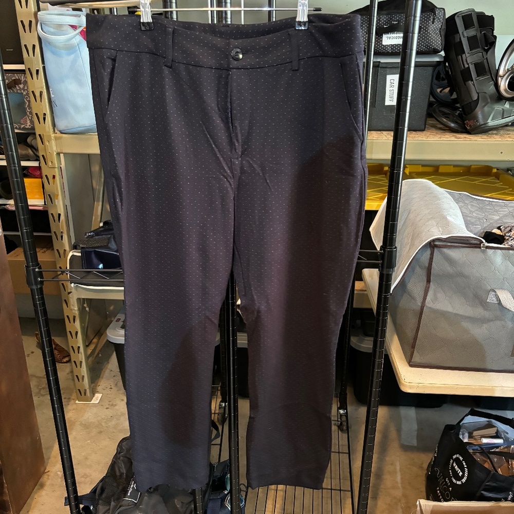 Stylish dress pants with dotted pattern! Size 18.